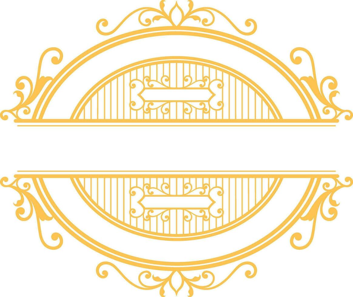 Vintage royal luxury victorian ornamental logo vector