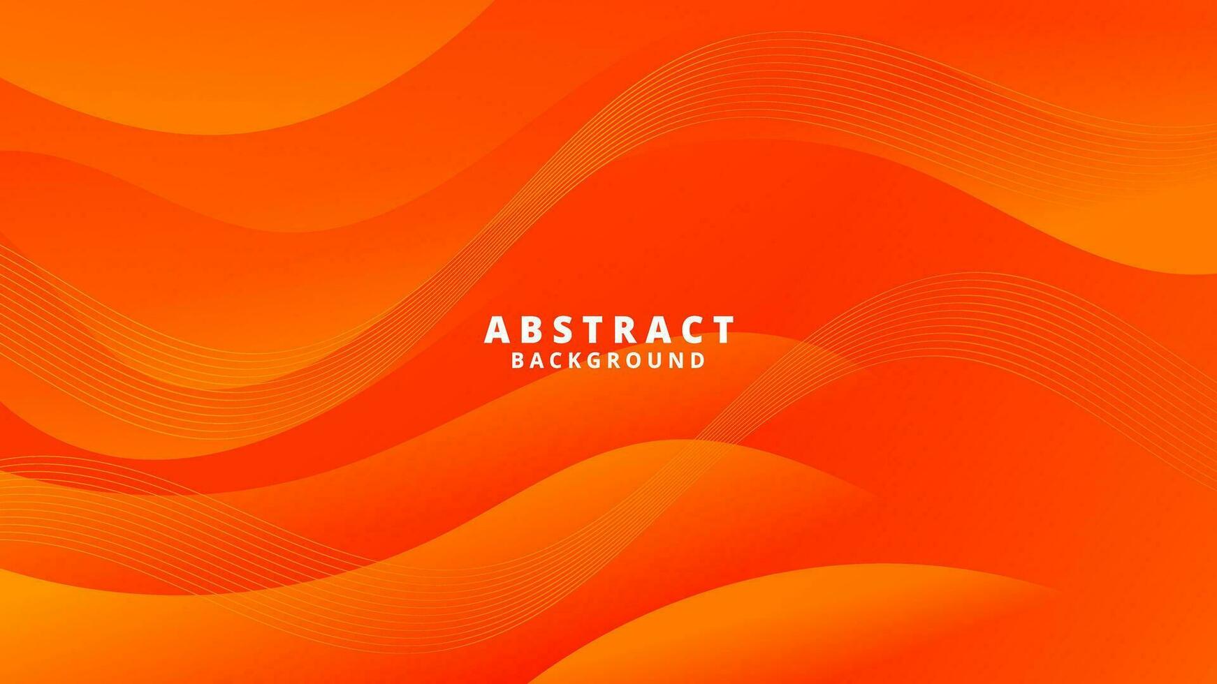 Abstract Orange liquid background. Modern  background design. gradient color. Dynamic Waves. Fluid shapes composition.  Fit for website, banners, wallpapers, brochure, posters vector