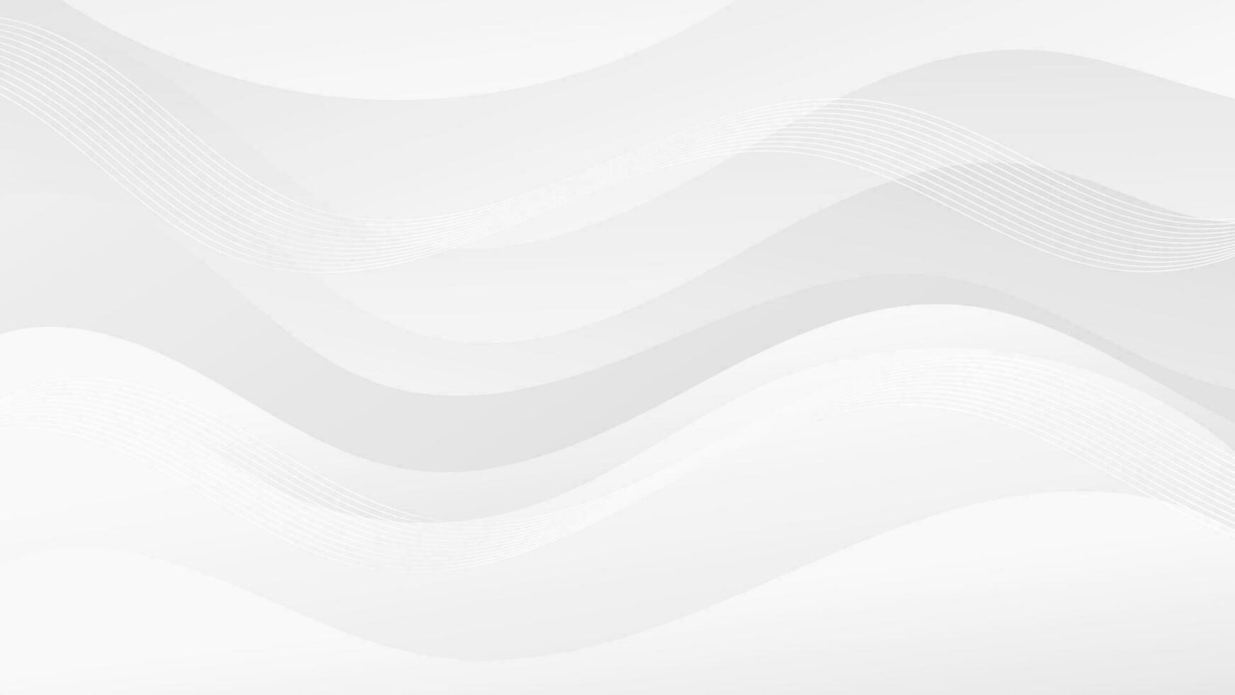 Abstract white  Background with Wavy Shapes. flowing and curvy shapes. This asset is suitable for website backgrounds, flyers, posters, and digital art projects. vector