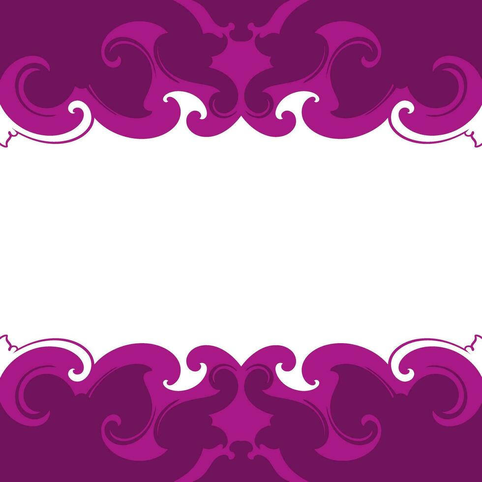 social media background template design with vintage ornament vector