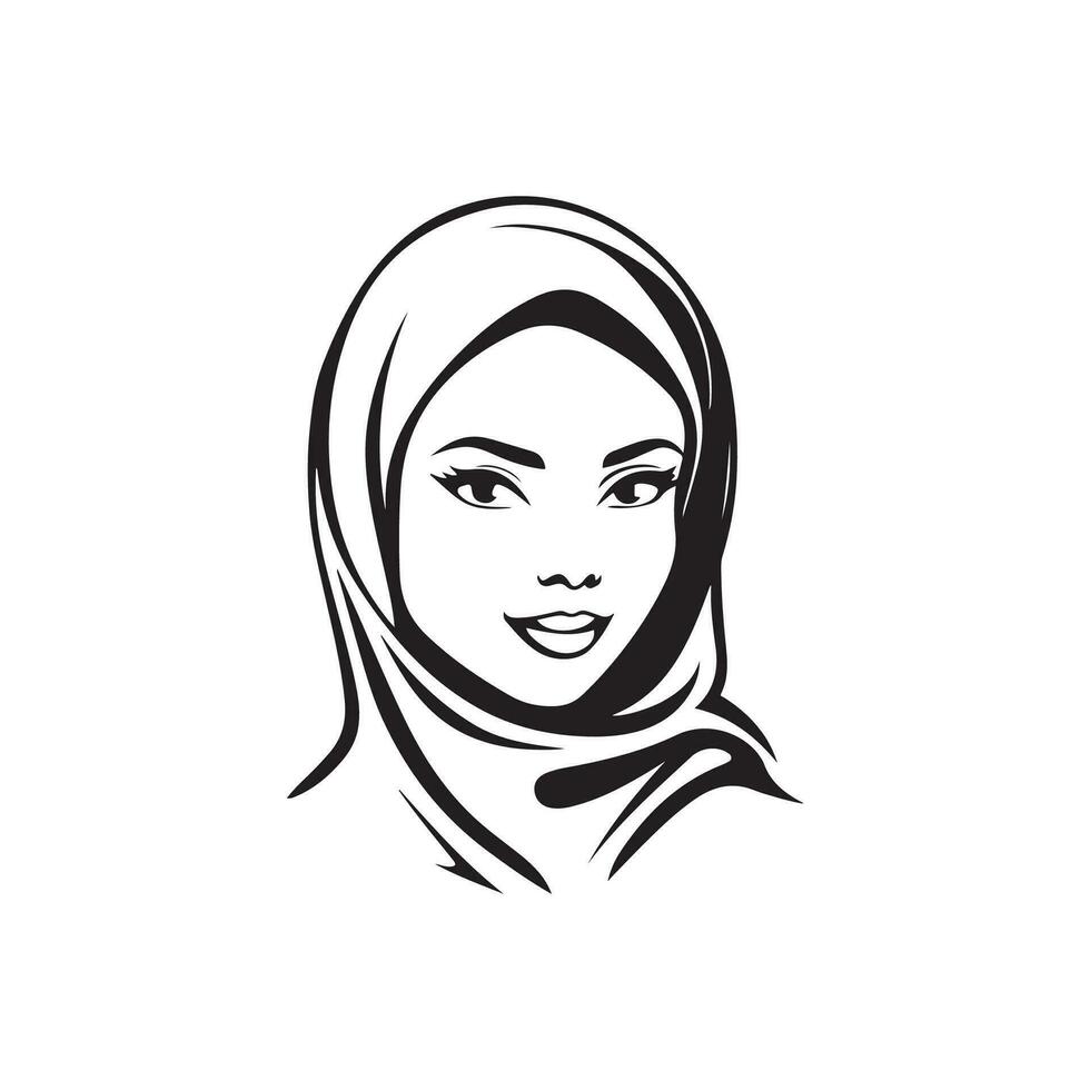 Hijab logo Vector Images