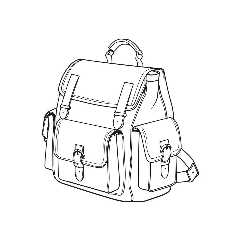 Bag image vecrtor, illustration of a bag vector