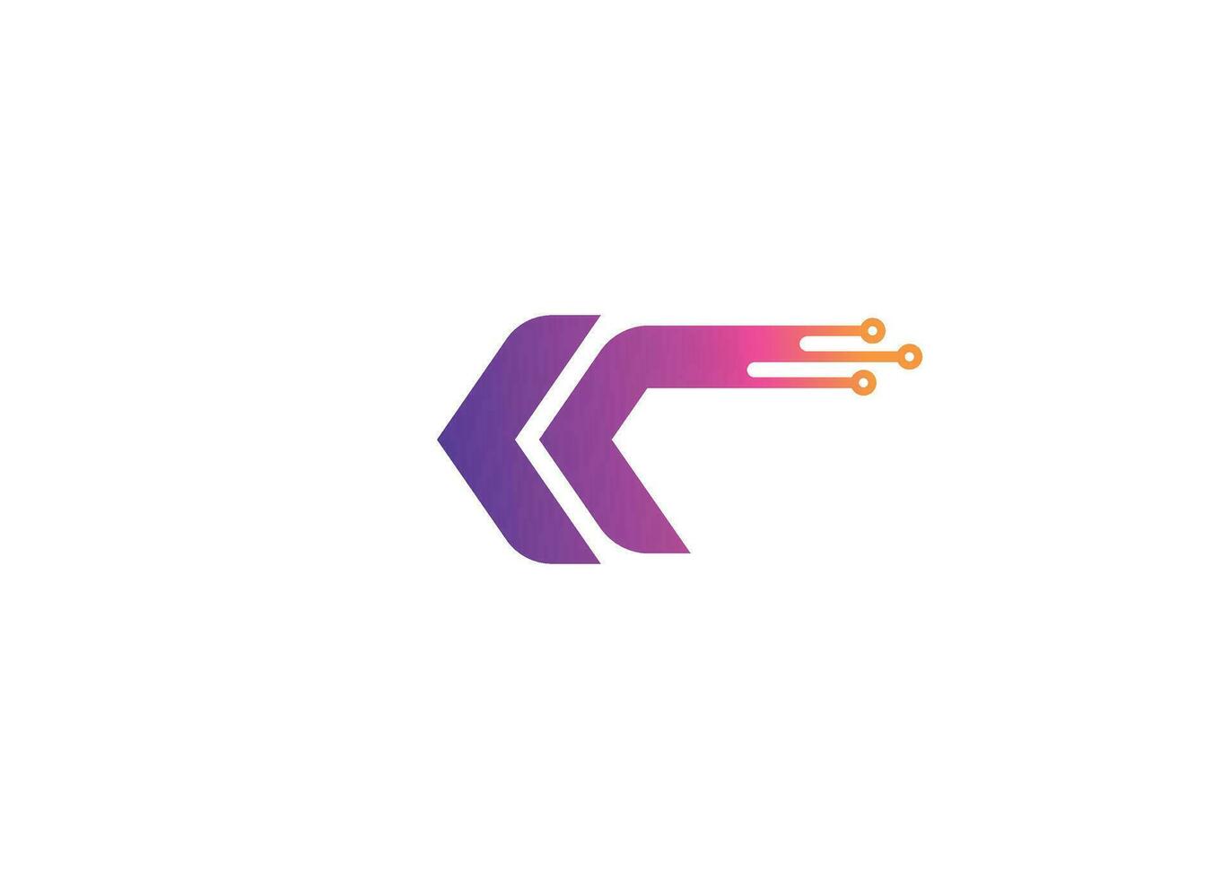 Letter K Technology vector monogram logo design template. Letter K molecule, Science and Bio technology Vector logo Design