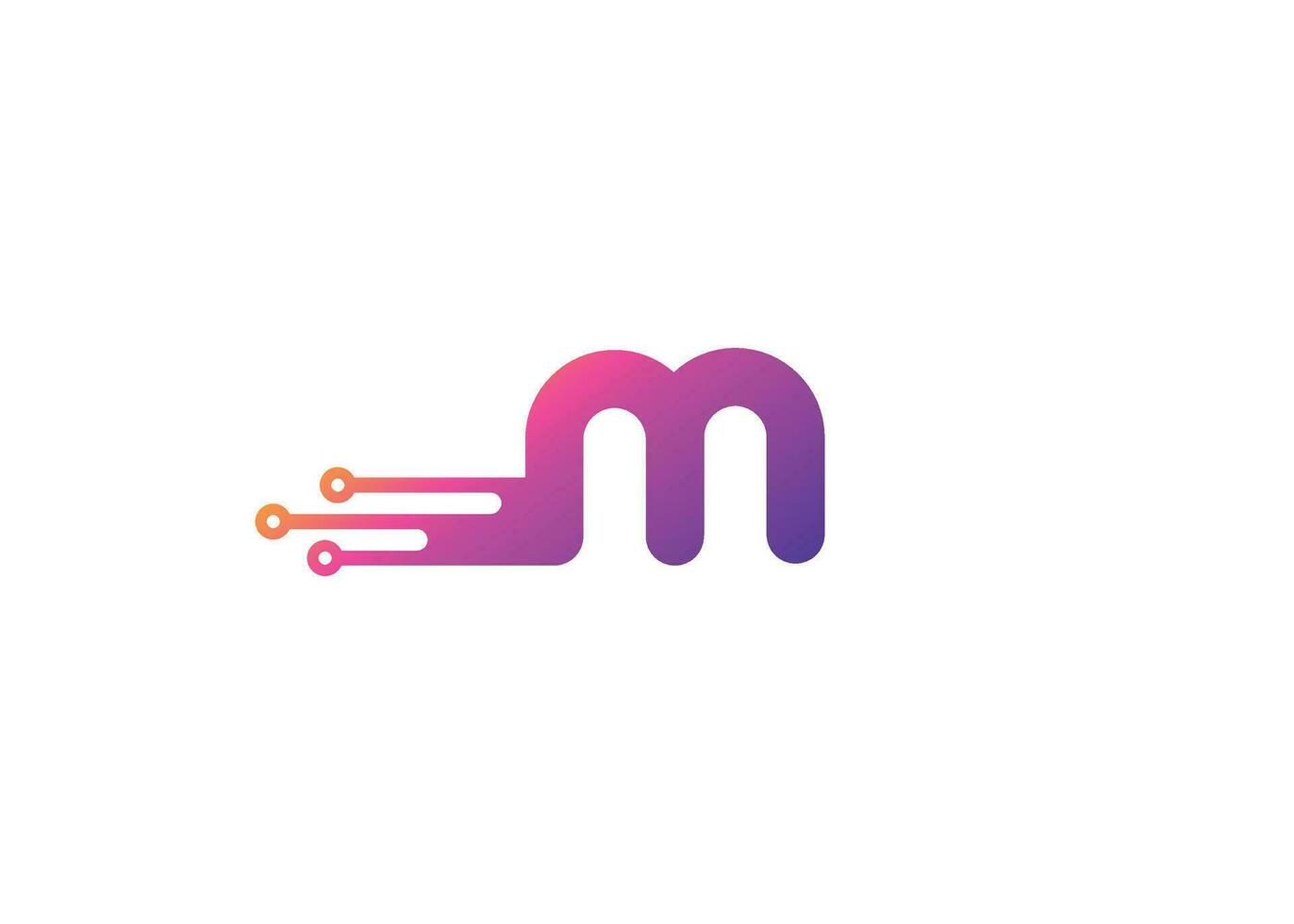 Letter M Technology vector monogram logo design template. Letter M molecule, Science and Bio technology Vector logo Design
