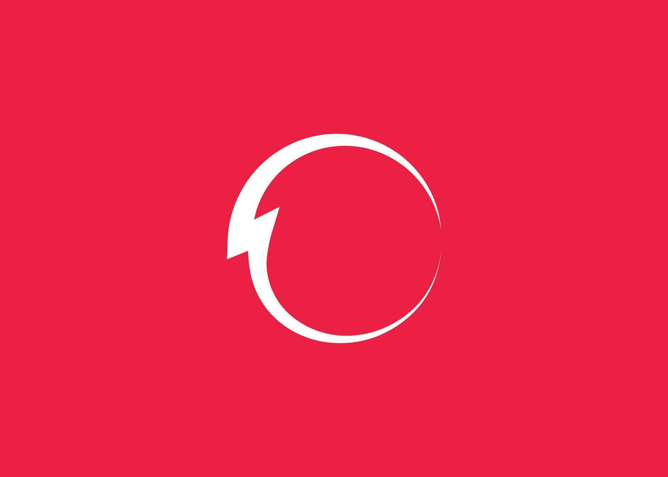 Thunder Bolt vector monogram logo design template