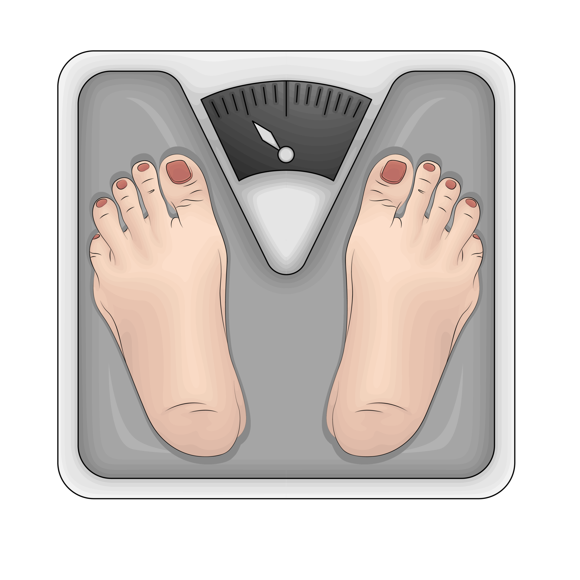 Illustration of weight scales 36253895 PNG
