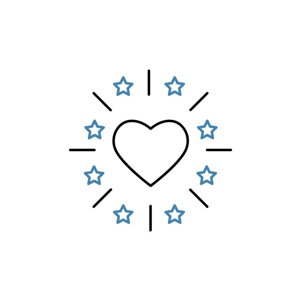 passion concept line icon. Simple element illustration. passion concept outline symbol design. vector