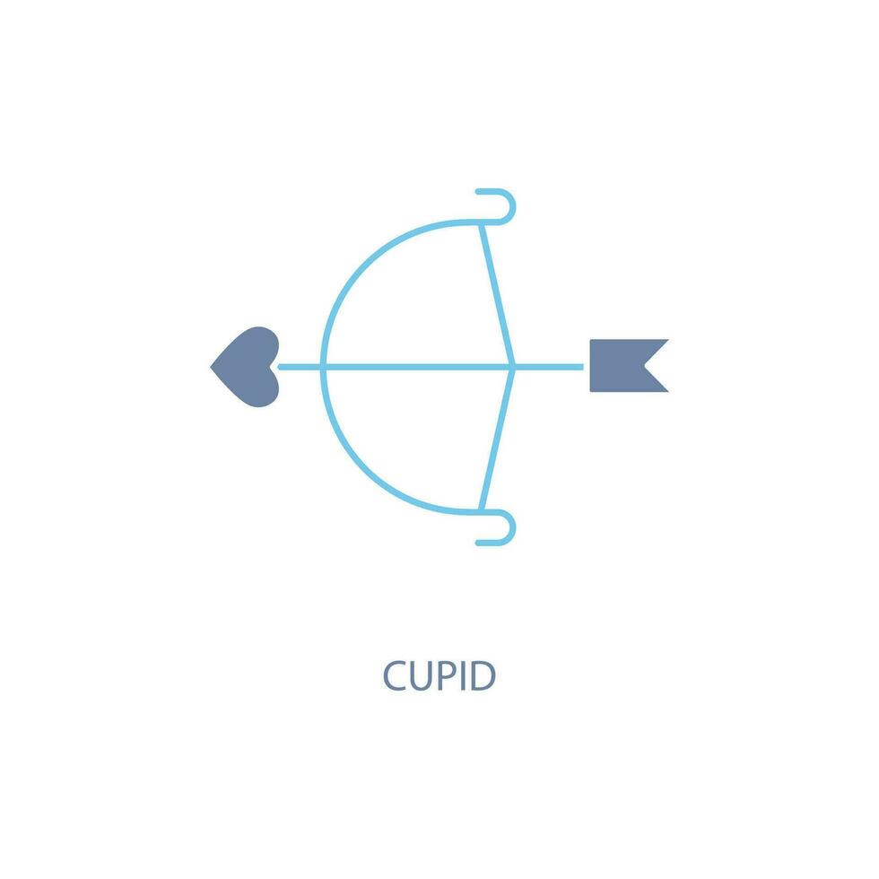 cupid concept line icon. Simple element illustration. cupid concept outline symbol design. vector