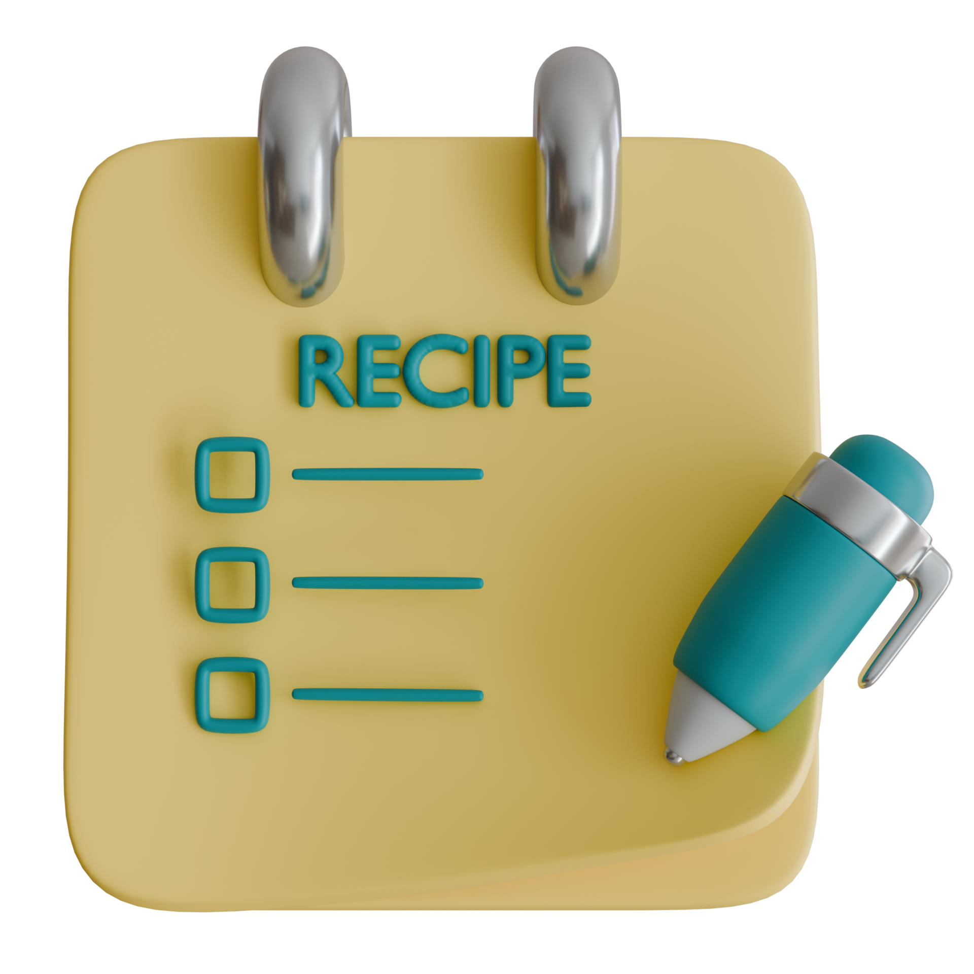 Recipe List Food 3d Icon 36254472 PNG recipe-list-food-3d-icon-36254497-png