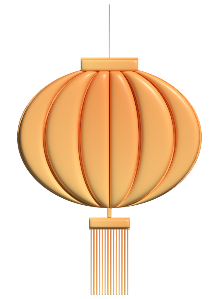 Chinese new year lantern sign 3d symbol decoration element png