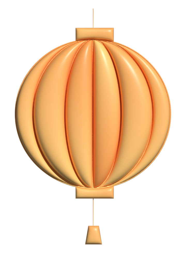 Chinese new year lantern sign 3d symbol decoration element png