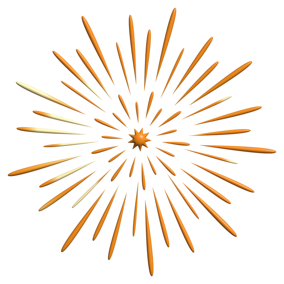 Firework symbol chinese new year decoration element png