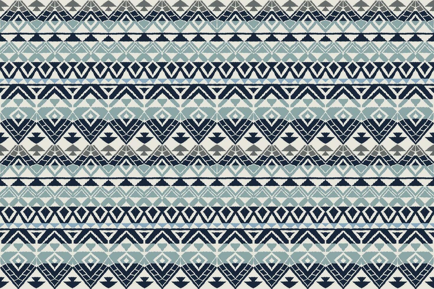 Modern Ikat geometric folklore ornament with diamonds. Tribal ethnic vector texture. seamless striped pattern in Aztec style. Folk embroidery. Indian. Scandinavian. Gypsy. African rug.