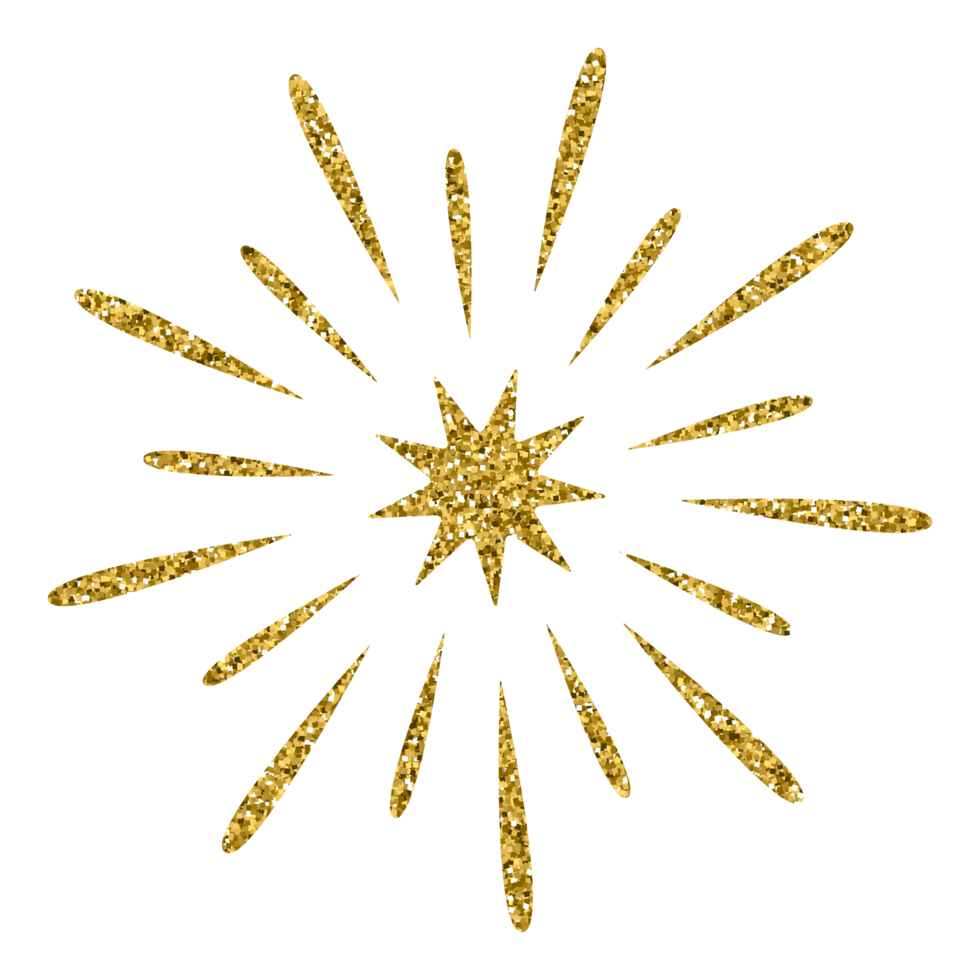 Firework symbol chinese new year decoration element png