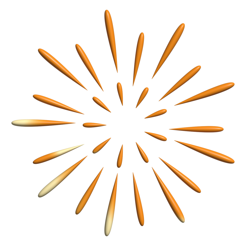 Firework symbol chinese new year decoration element png