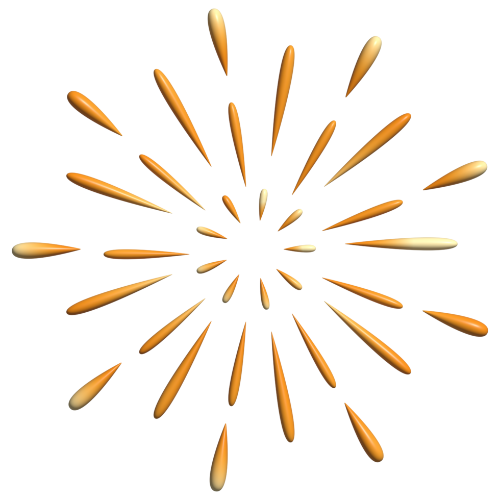 Firework symbol chinese new year decoration element png