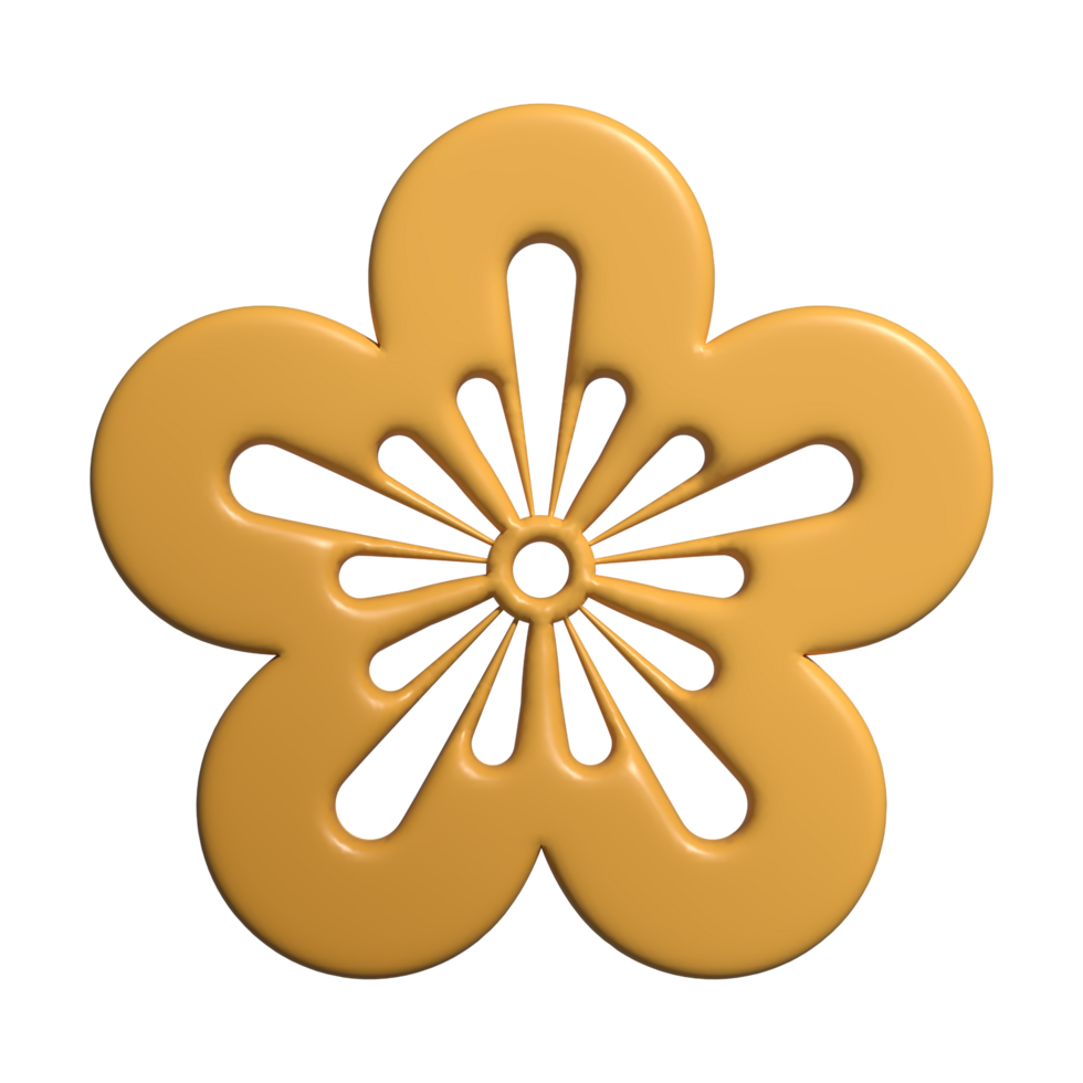 Chinese new year asian decoration floral element png