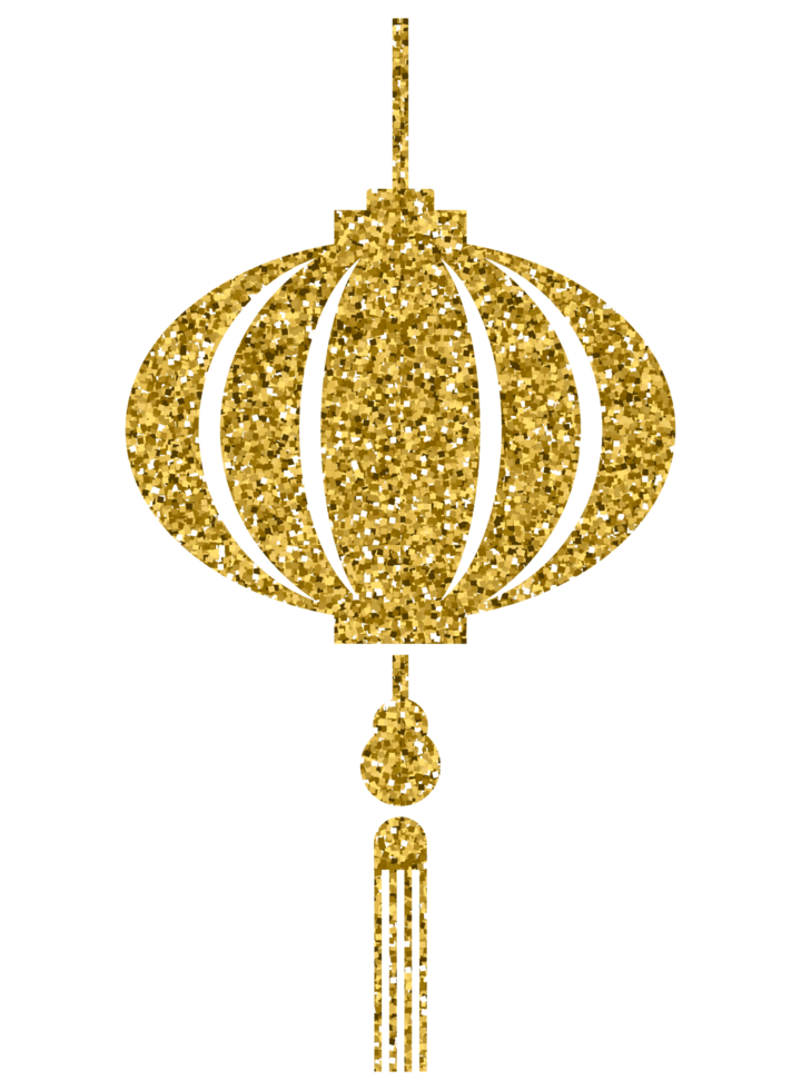 Chinese new year lantern sign symbol decoration element png