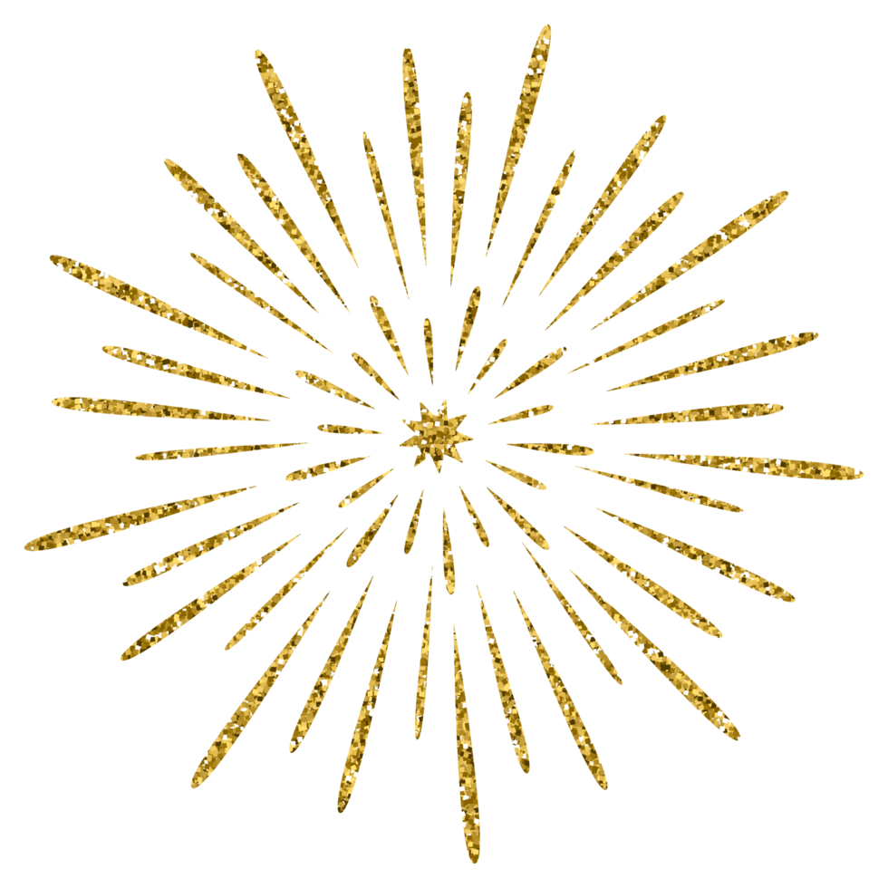 Firework symbol chinese new year decoration element png