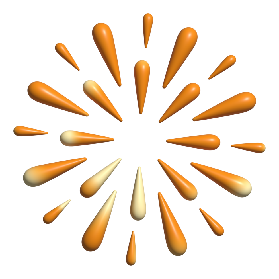 Firework symbol chinese new year decoration element png