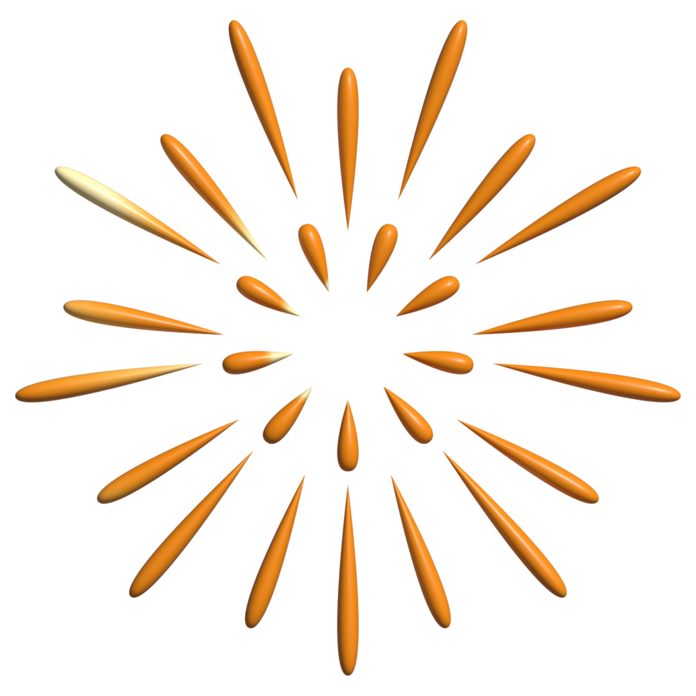 Firework symbol chinese new year decoration element png