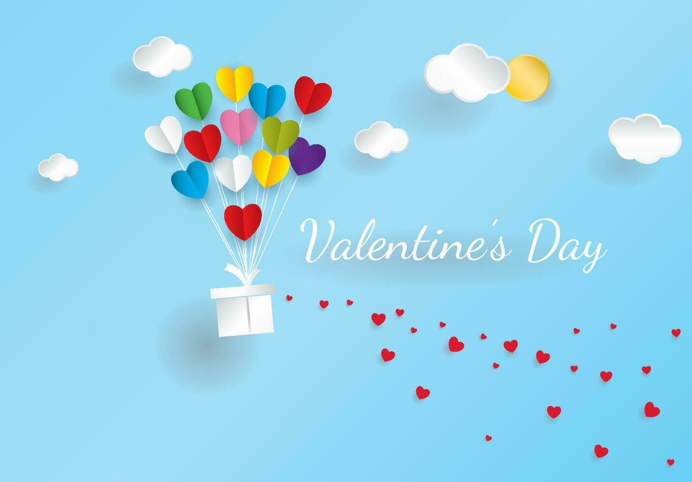 Happy Valentines Day, love day  hearts romantic Celebration design. vector illustration