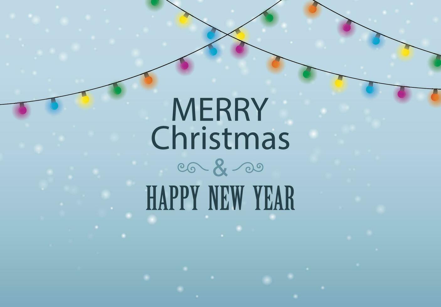 alegre Navidad y contento nuevo año antecedentes para saludo tarjetas vector texto letras vector ilustración