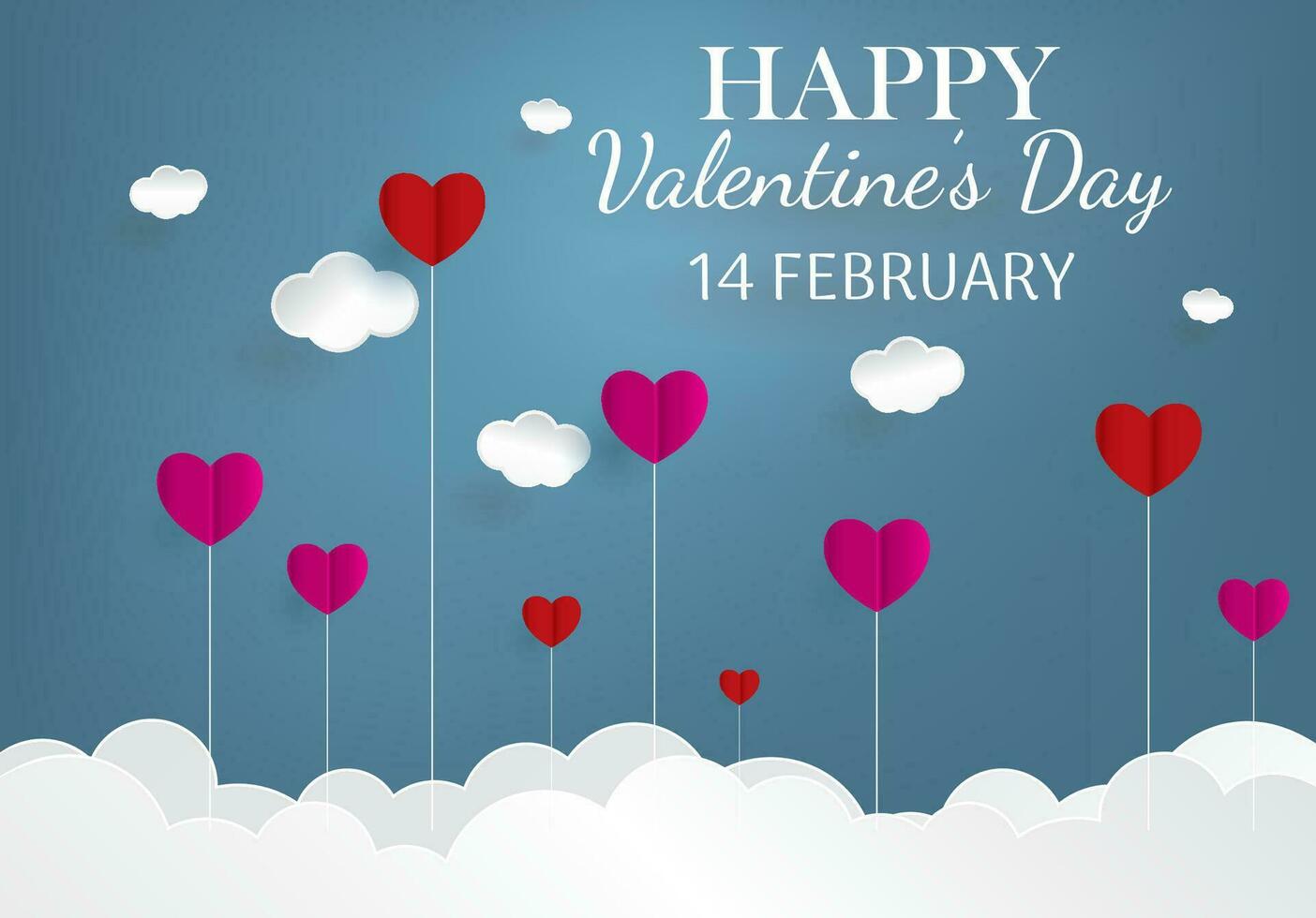 Happy Valentines Day, love day  hearts romantic Celebration design. vector illustration