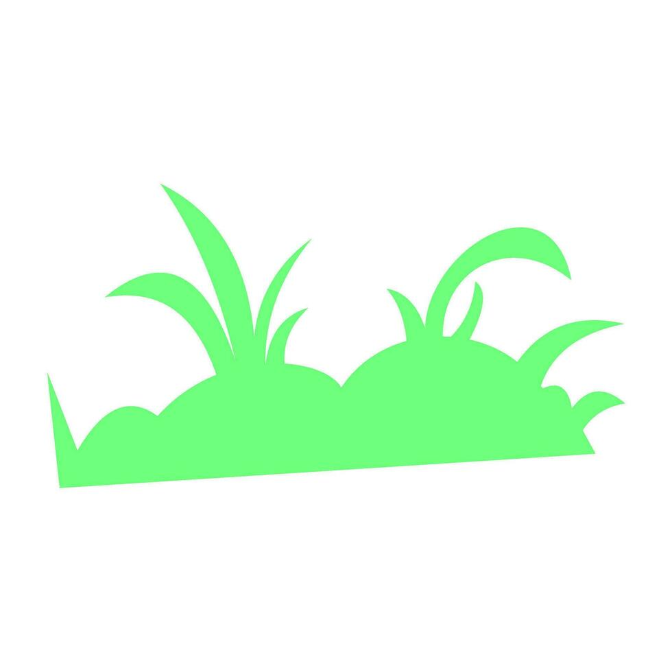 Green grass flat vector element