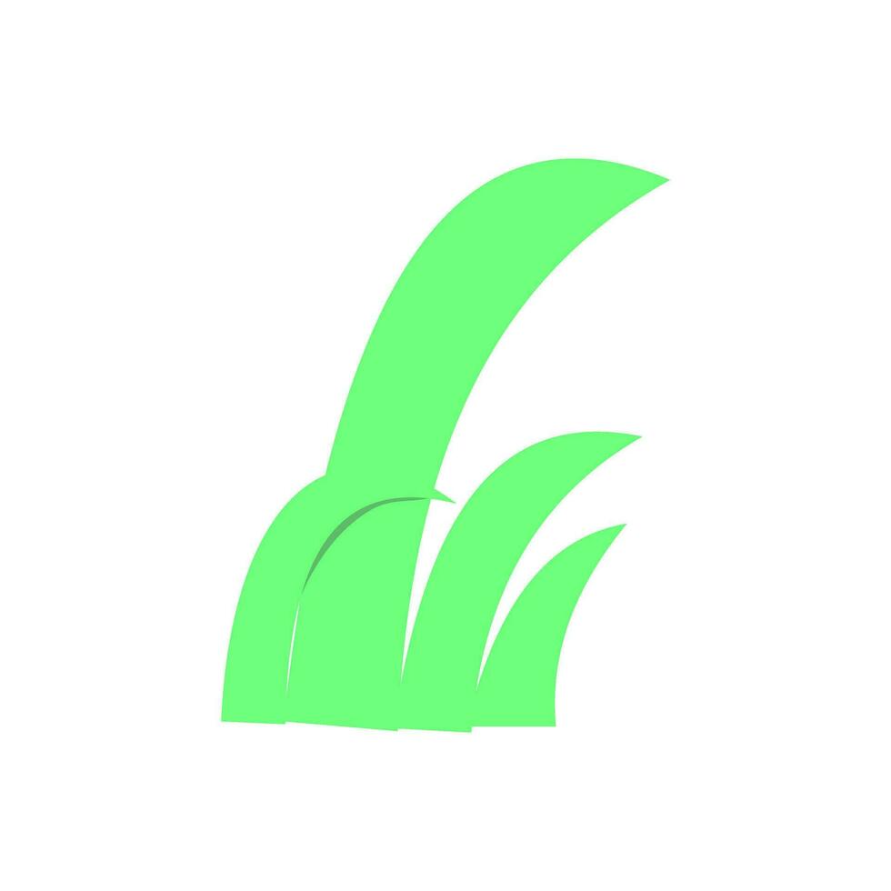 Green grass flat vector element