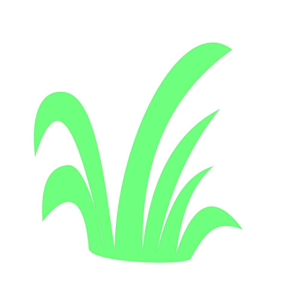 Green grass flat vector element