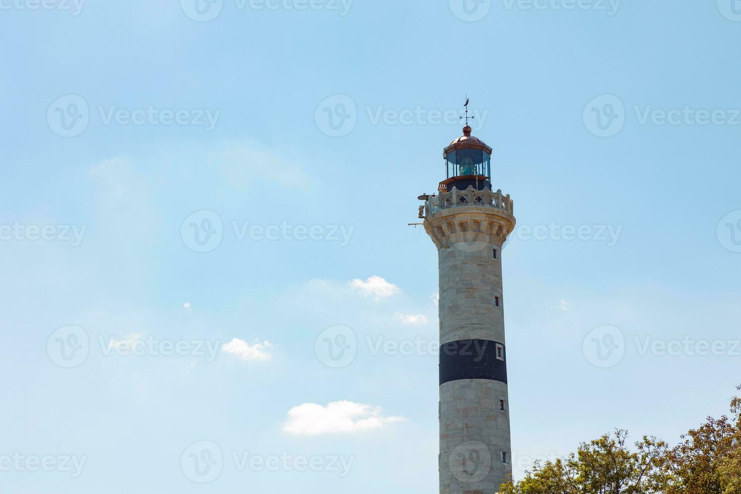 Lighthouse view at daytime. Ahirkapi Lighthouse in Istanbul photo