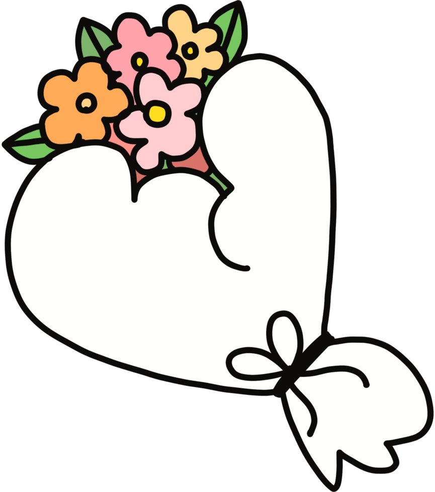 manojo de flores linda icono para enamorado png