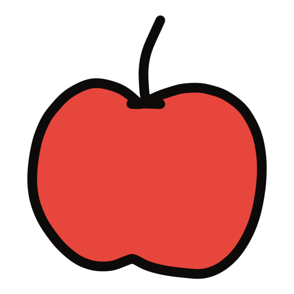 Red Apple cartoon icon png