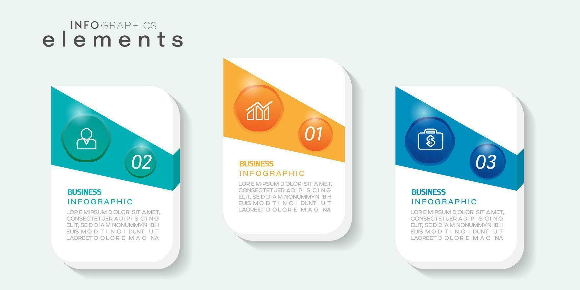 Infographic design template with icons and 3 options or steps. Can be used for process, presentations, layout, banner,info graph. vector