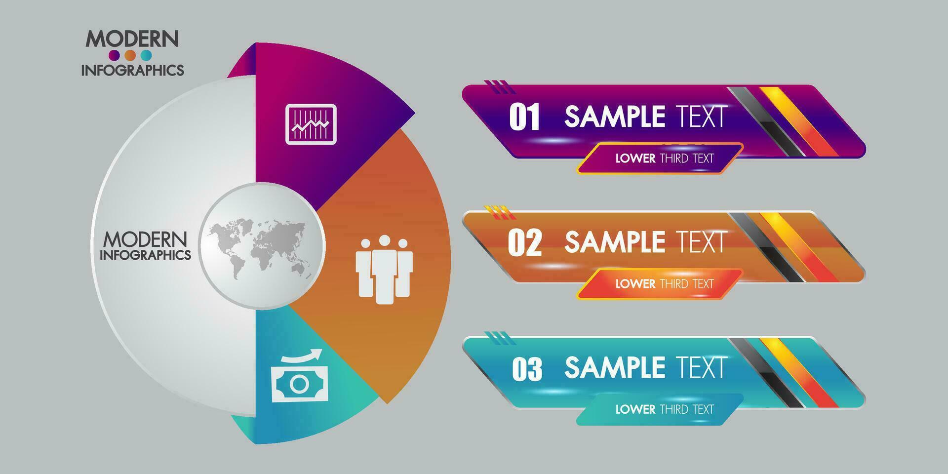 Business infographics template for diagram, graph, presentation and chart vector