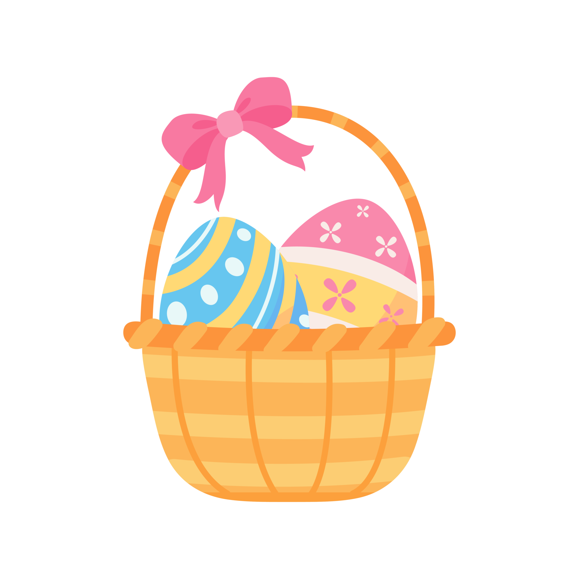 empty wicker basket For an Easter egg search activity with the kids