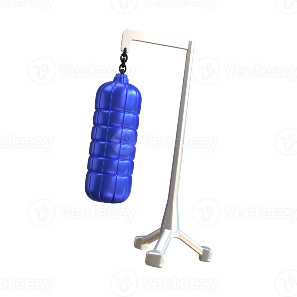 3d rendering of gym fitness boxing training tools png