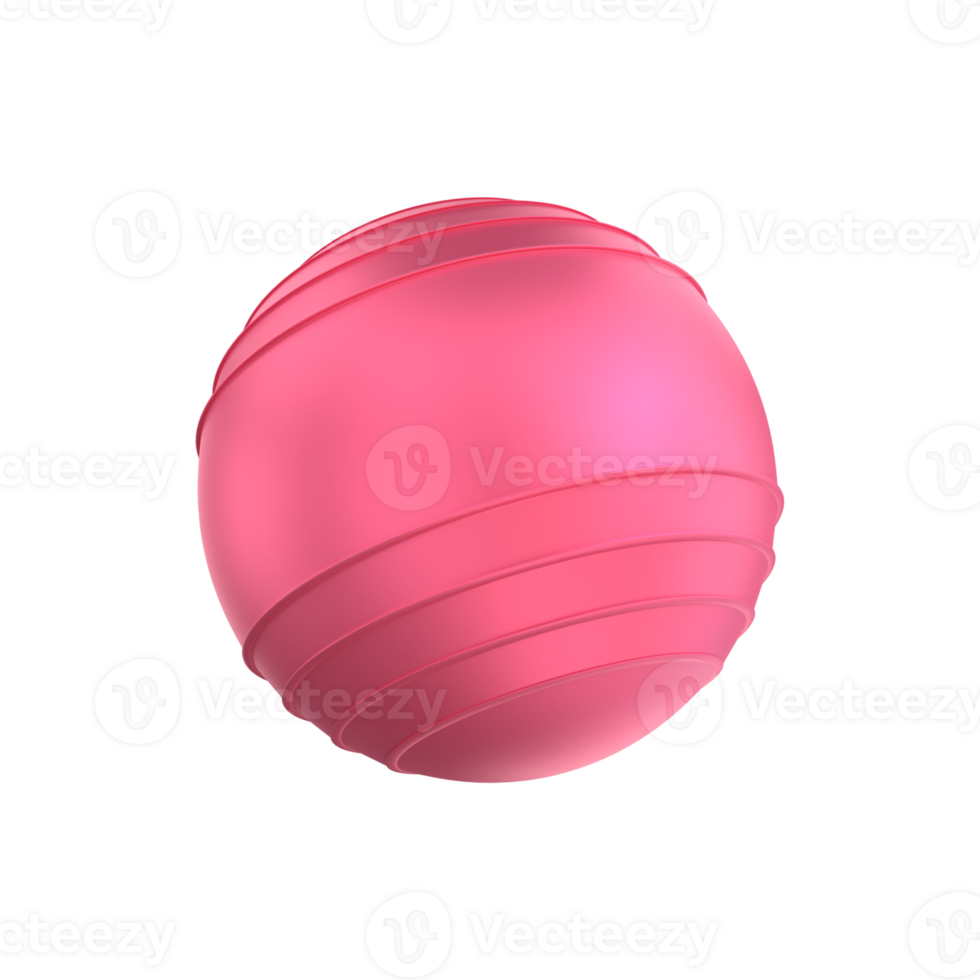 3d rendering of gym fitness ball png