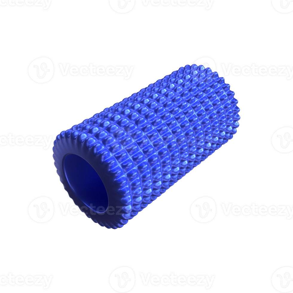 3d rendering of gym fitness roller foam png