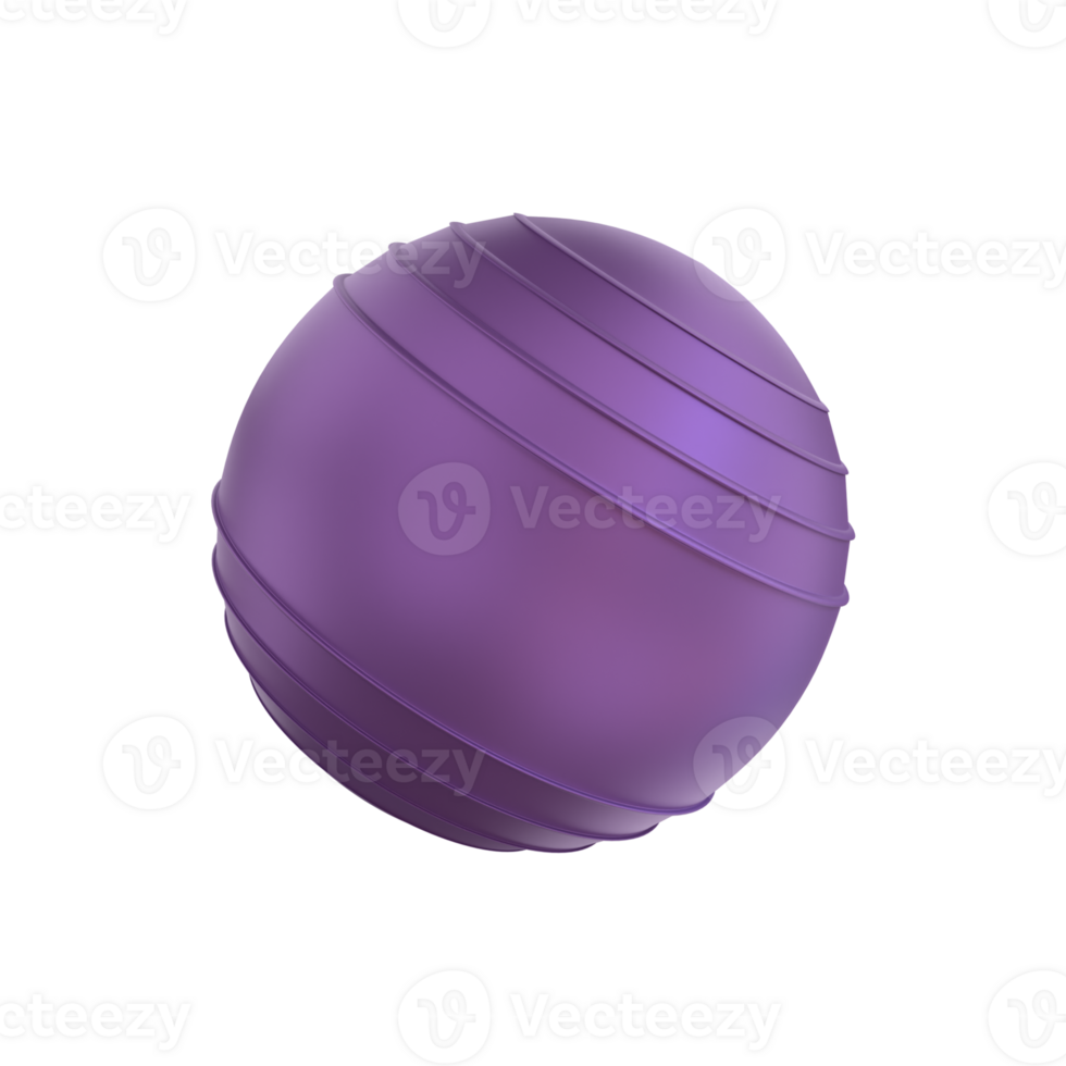 3d rendering of gym fitness ball png