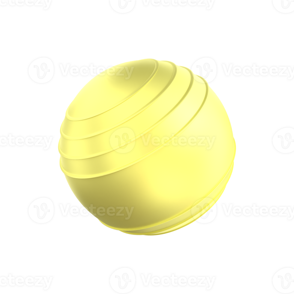 3d rendering of gym fitness ball png