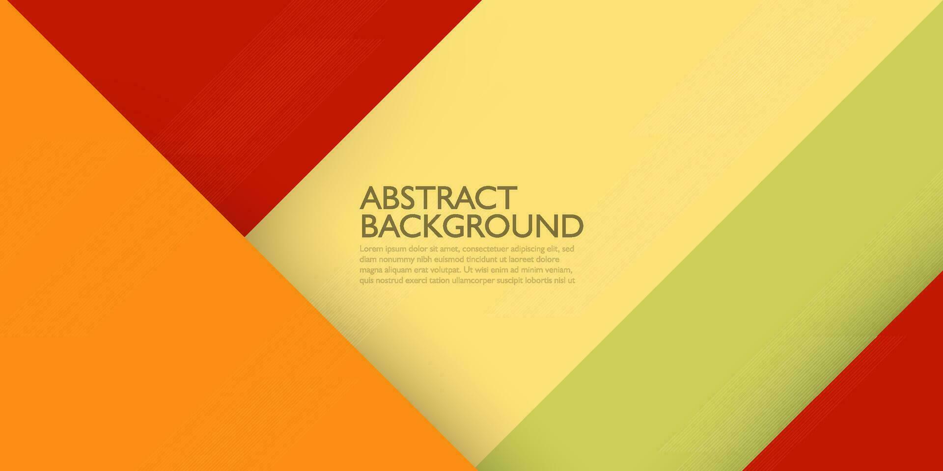 Abstract geometric red, green, orange, and yellow square theme overlap background for graphics design. Eps10 vector