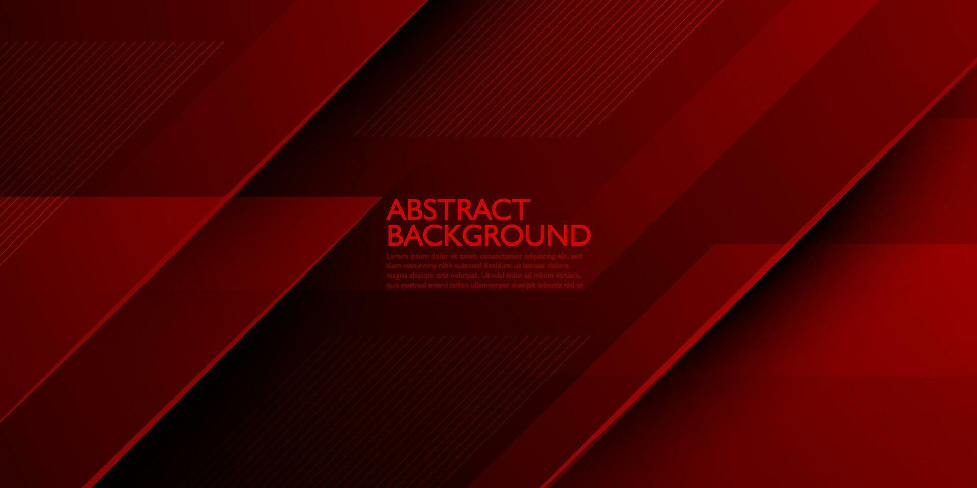 fondo de ilustración degradado rojo oscuro abstracto moderno con apariencia 3d y patrón simple. diseño fresco y vector de lujo.eps10