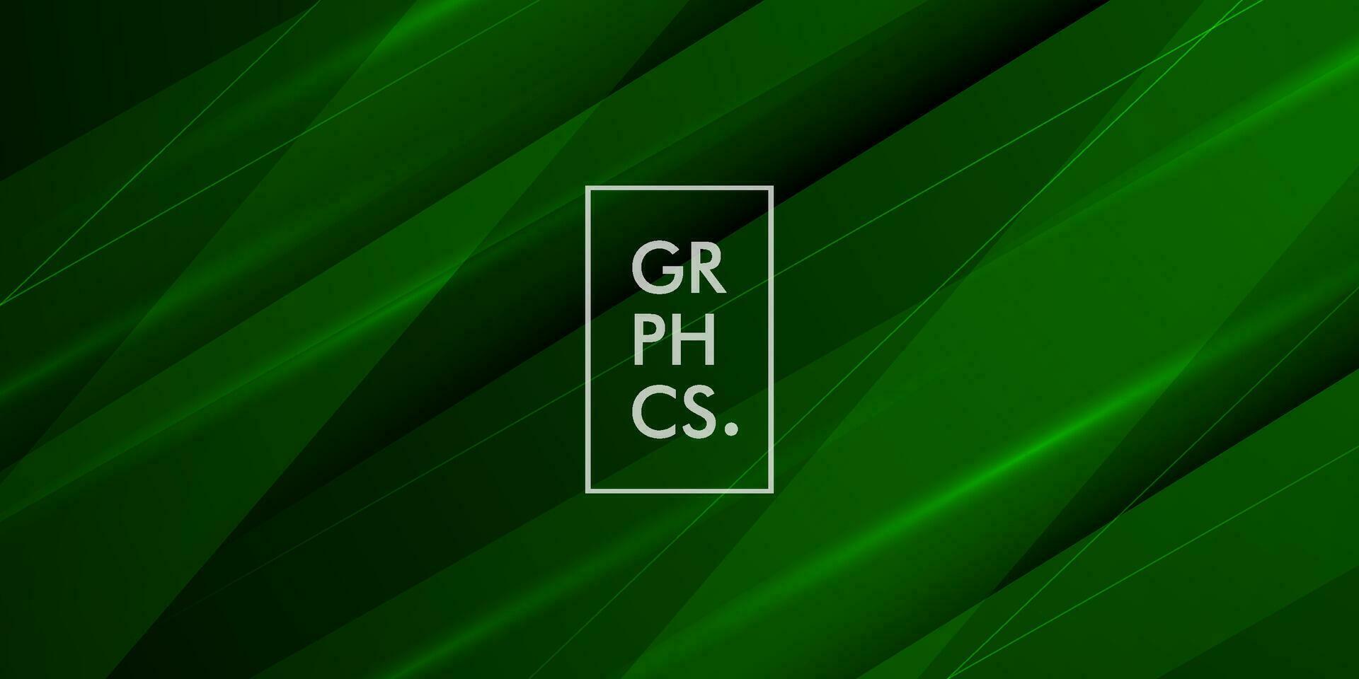 vector de plantilla de fondo deportivo verde abstracto con líneas brillantes y luces. fondo verde con patrón fuerte design.eps10 vector
