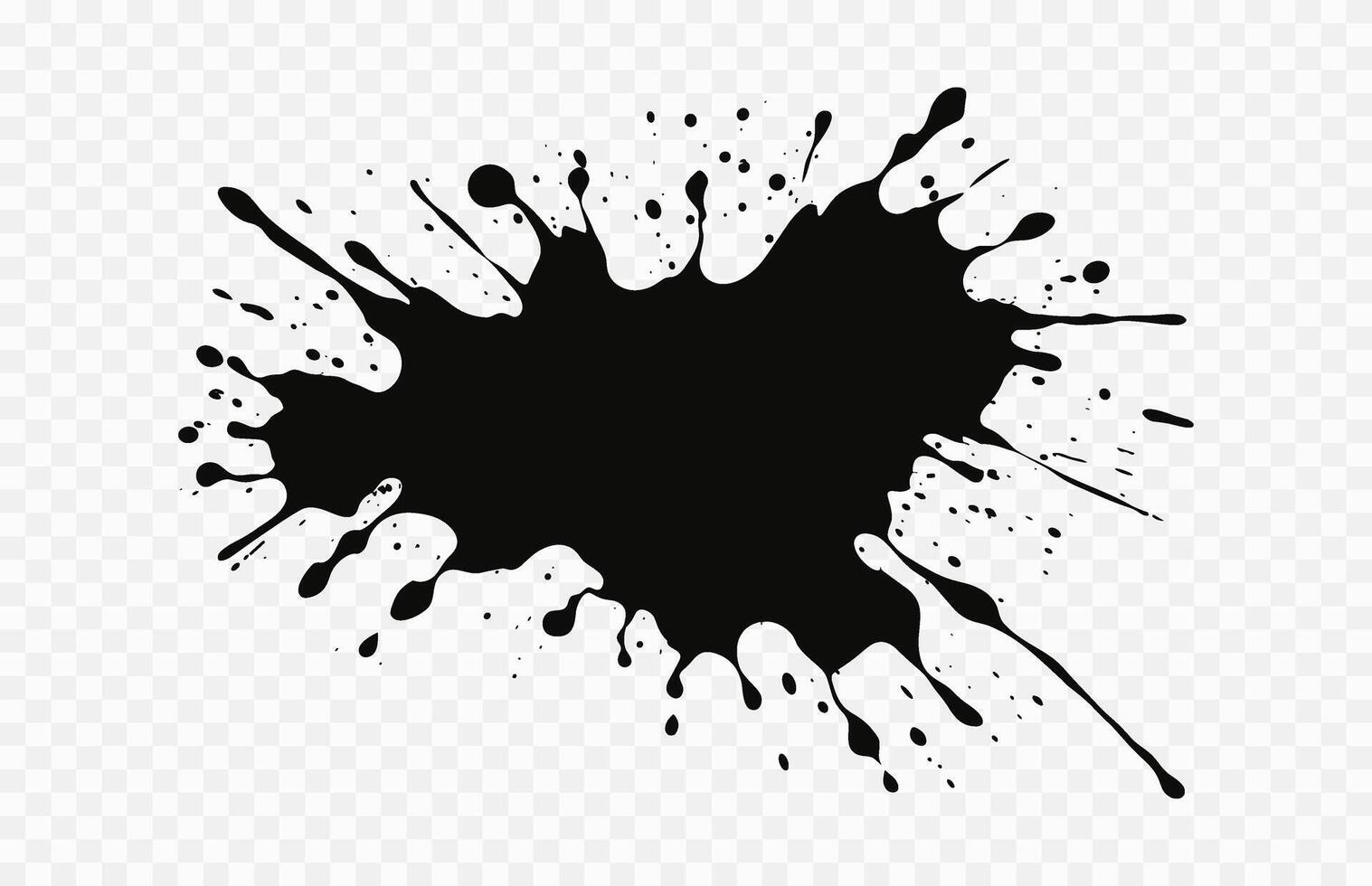 Splash Ink drops Splatter vector Silhouette free