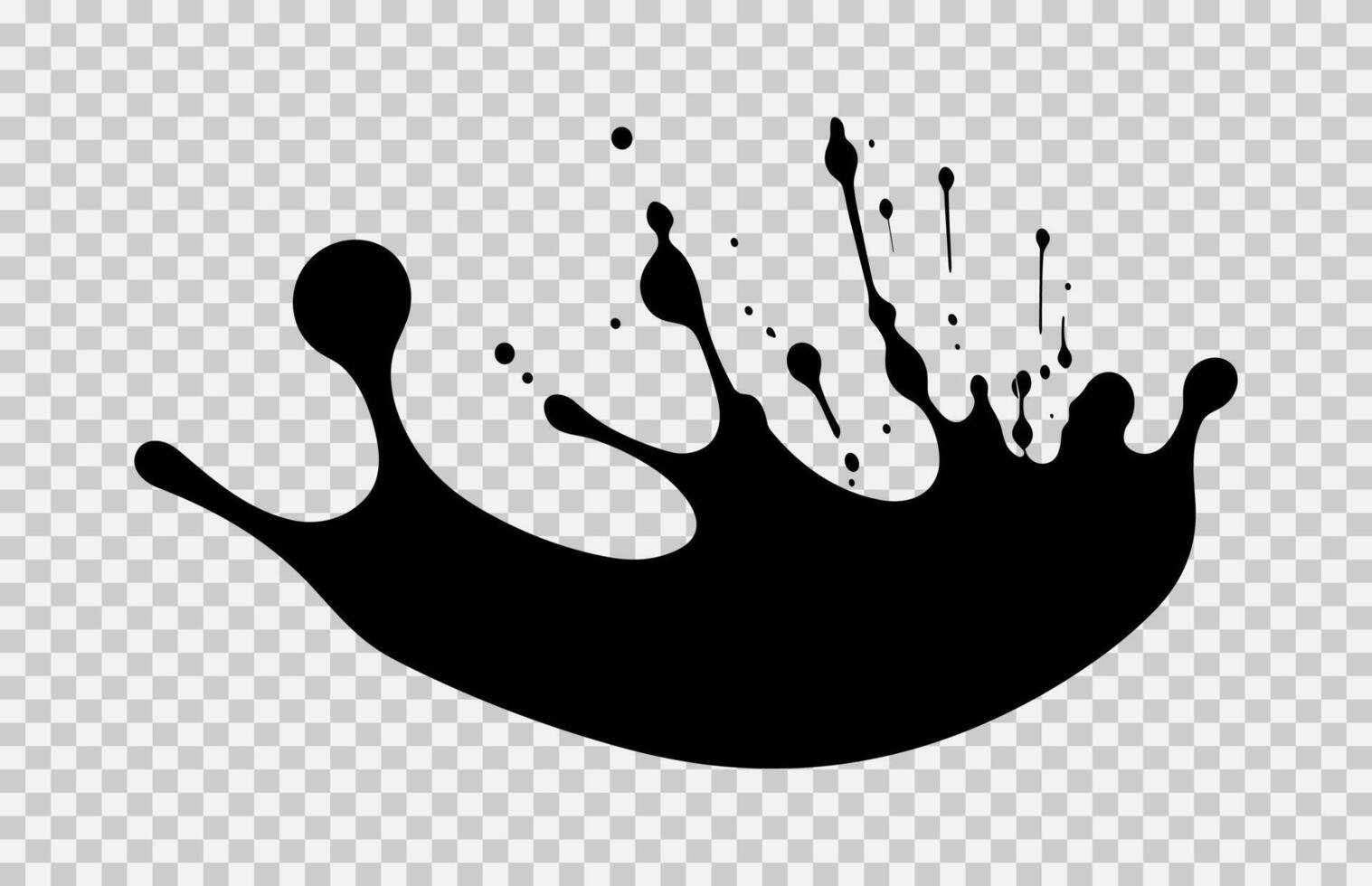 Splash Ink drops Splatter vector Silhouette free