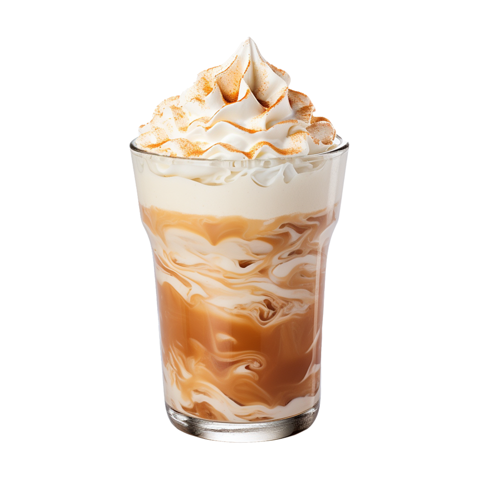 AI generated Coffee ice cream isolated on transparent background png