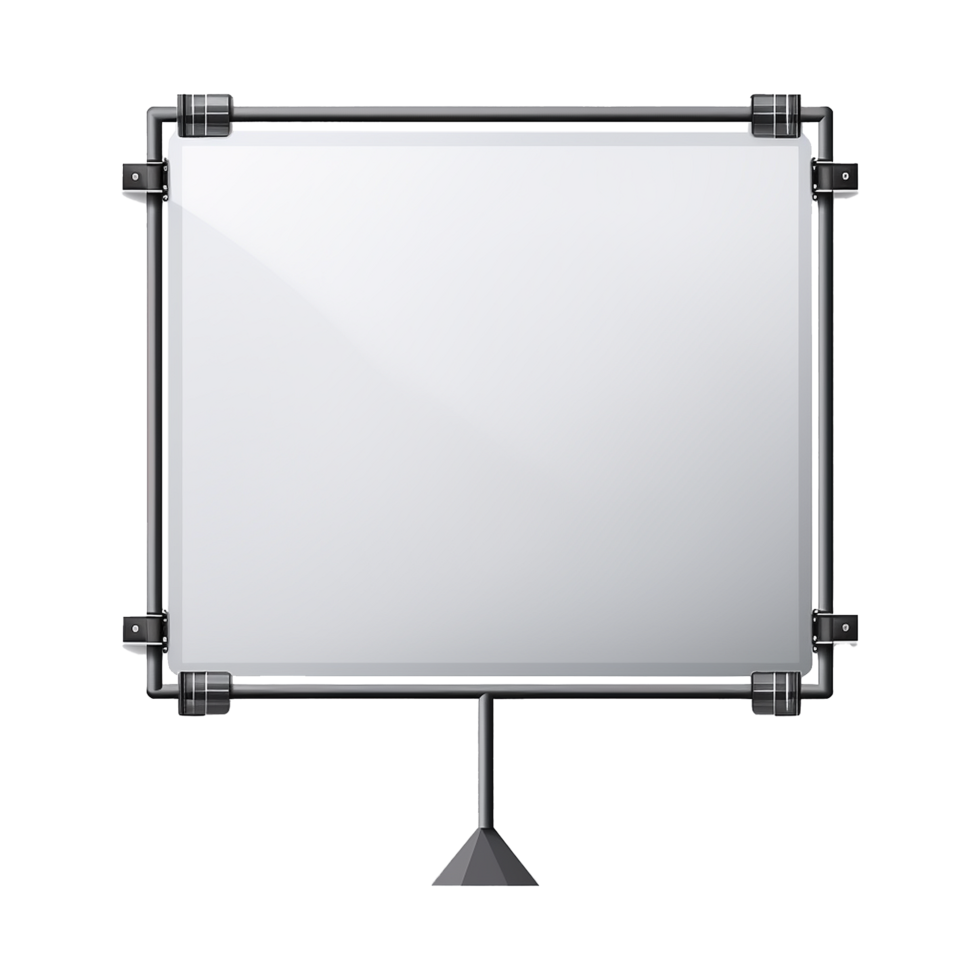 AI generated Blank Road sign board isolated on transparent background png