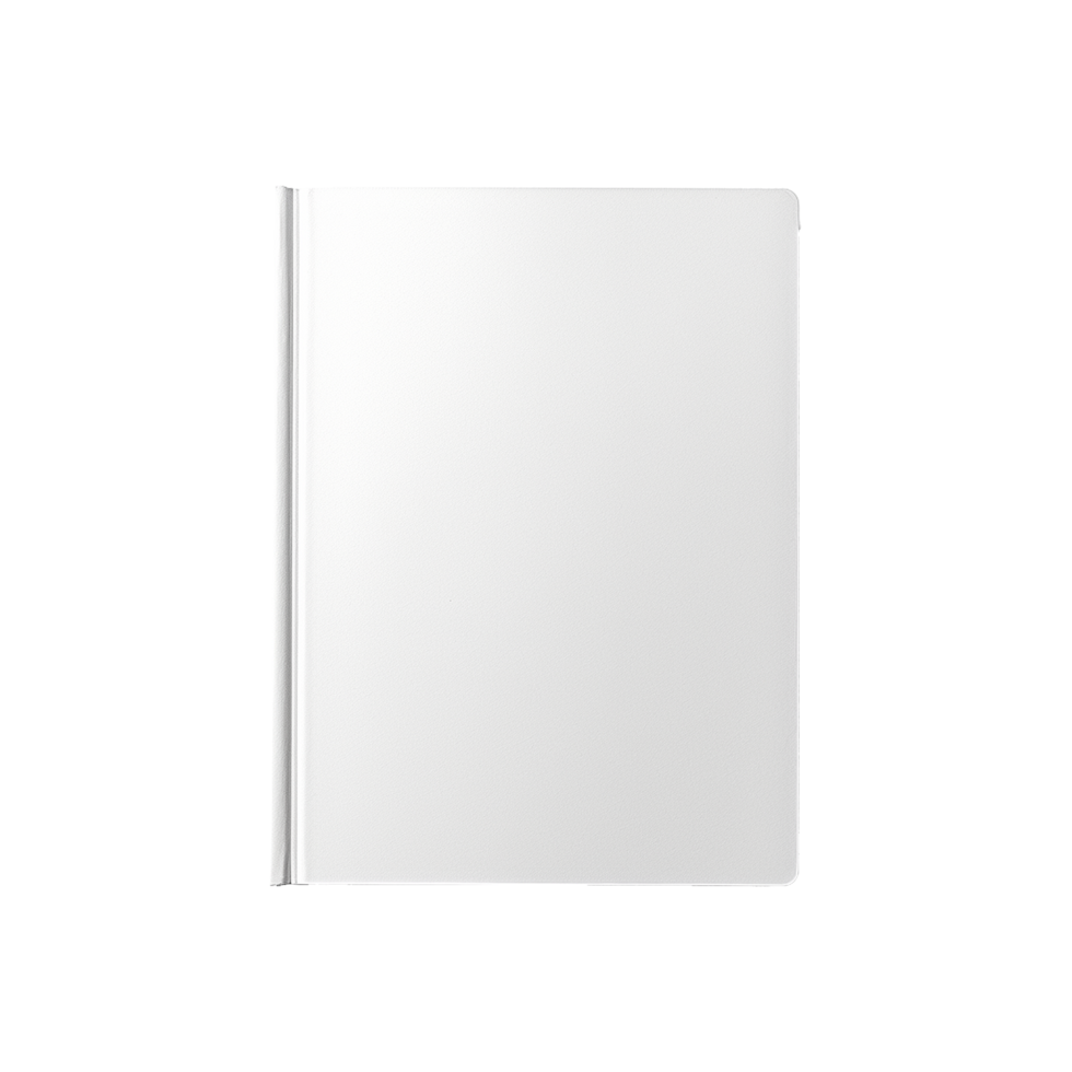 AI generated Blank book isolated on a transparent background png